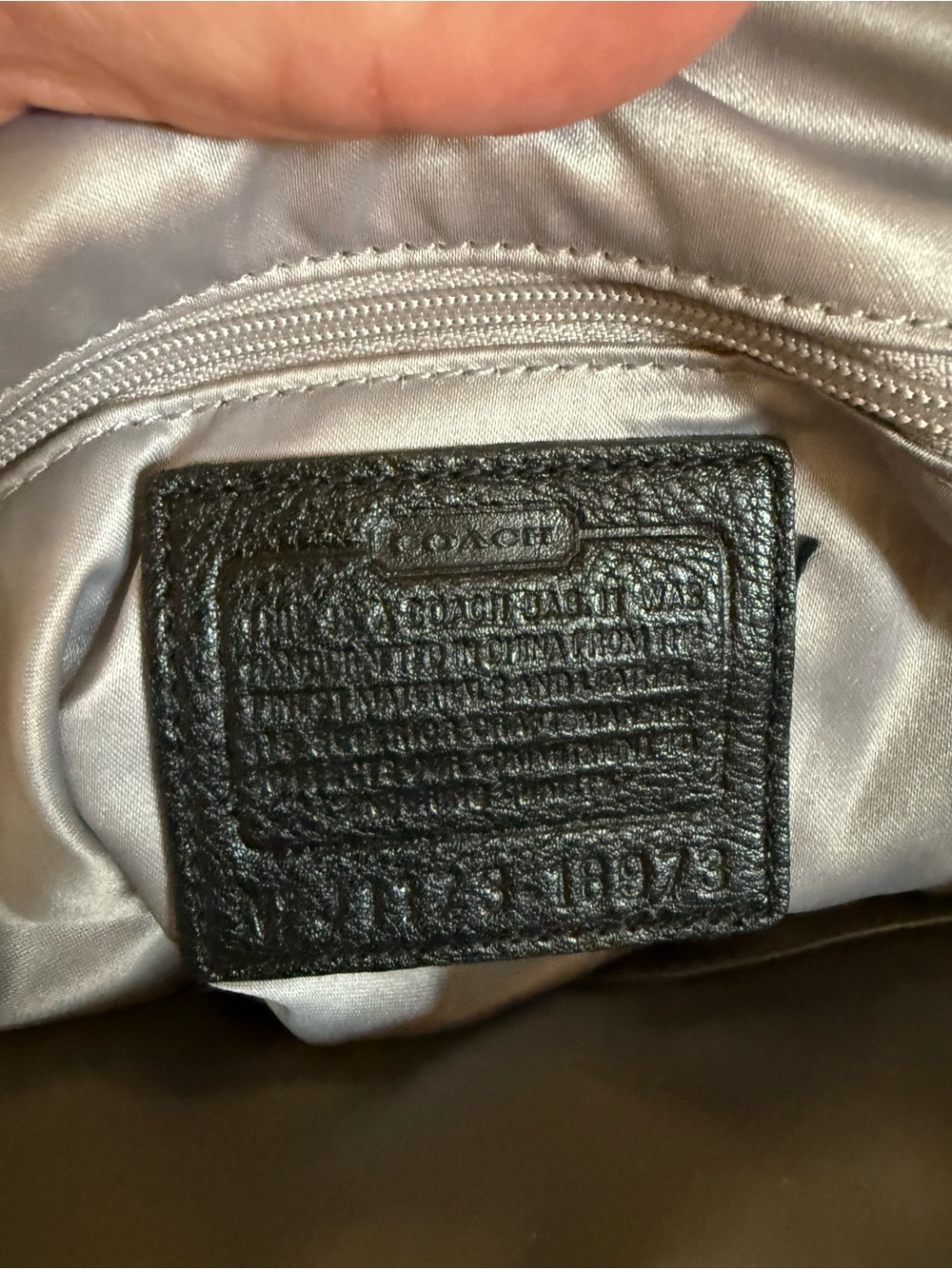 Coach Black Leather Satchel with Signature Hangtags - Picture 5 of 8